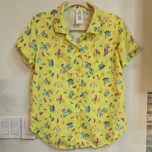 Disney Toy Story Yellow Button Down Shirt